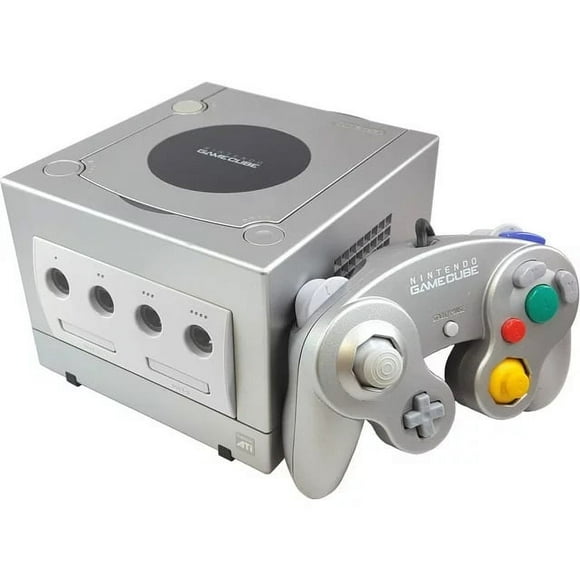 Consola Nintendo GameCube Plateada | Consola Retro Nintendo GameCube | Juegos Clásicos y Diversión | Diseño Elegante y Compacto