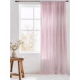 thumbnail image 3 of Sheer Curtains 96 Inches Long, Pink Semi Sheer Curtains Light Filtering Window Treatment, Modern Abstract Art Ombre Striped Privacy Voile Drapes for Living Room Bedroom 52x96 Inch, 3 of 7