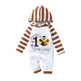 thumbnail image 1 of Nituyy Babies Thanksgiving Day Romper, Printed Pattern Hooded One-piece, 1 of 7