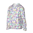 thumbnail image 2 of Sigee Butterflies on Polka Dots Print UPF50+ Men's Sun Protection Hoodie Shirt SPF UV Shirt Long Sleeve Fishing Outdoor Lightweight, S-3XL, 2 of 9