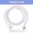 thumbnail image 2 of Shisuyan 2Set Washer Machine Hose White PVC for Home Washer in Installation Environments, 2 of 8