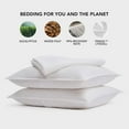thumbnail image 5 of EVERGRACE Tencel Lyocell Cooling Duvet Cover Set Queen Size 3 Piece, 100% Natural Eucalyptus Lyocell Fiber from Austria, Luxury Silky Soft Comforter Cover with 2 Shams, Snow White, 92"x88", 5 of 8