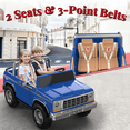 thumbnail image 5 of East doll 24V Power Ride on Car, Licensed 1973 Ford F-150 Ride on Truck, 24 Volt Ride on Toy for Kids Aged 3-8 with 400W Powerful Wheels for Boys Girls, 24V Ride Ons with Remote, Dark Blue, 5 of 6