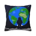 thumbnail image 1 of ZICANCN Earth Moon Universe Meteor Decorative Throw Pillow Covers, Bed Couch Sofa Decorative Knit Pillow Covers for Living Room Farmhouse 26"x26", 1 of 8