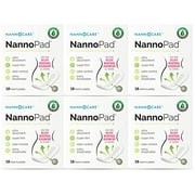 NannoPad Pantyliners (6-Pack, 108 pads) - Thin & Breathable, Everyday Use - 100% Organic Cotton - Minimize Odors, Bacteria & Menstrual Discomfort