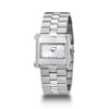 Via Spiga Ladies Stainless Steel Swarovski Crystal Watch, Silver Dial