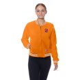 thumbnail image 6 of Women's New Era  Orange Tampa Bay Buccaneers Throwback Fleece Full-Snap Jacket, 6 of 7