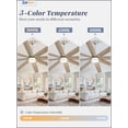 thumbnail image 4 of Zardon 72in Ceiling Fans with Light & Remote Control, Large Farmhouse Ceiling Fans with Reversible 6-Speed for Indoor, Silver, 4 of 10