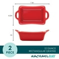 thumbnail image 2 of Rachael Ray Ceramics Rectangular Au Gratin Set, 2-Piece, Red, 2 of 9