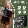 thumbnail image 5 of Rowadtim 22 Keys Accordion, 8 Bass Student Piano Accordions Suitable for Beginners and Students; Lightweight and Portable,  with  Backpack and Adjustable Straps (Gray), 5 of 7