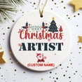 thumbnail image 2 of 2025 Coworkers Christmas Tree Decorations for Office Ceramic Ornament Gift Ideal for Women Coworker,Friends,Teachers,Work Bestie, Artist Ornament 8o85G5 (Artist), 2 of 4