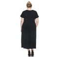 thumbnail image 4 of White Mark Robe Maxi à Manches Courtes pour Femmes, 4 of 6