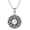 1-2 White Opal, variant on Sunflower Locket Necklaces Sterling Silver Vintage Oxidation Daisy Locket Necklaces for Women Anniversary Birthday Jewelry Gifts 18"+2"