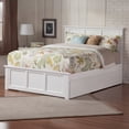 thumbnail image 2 of Madison Queen Platform Bed with Matching Footboard & Storage Drawers in White, 2 of 7