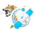 thumbnail image 2 of White - Blue 4Juguete de cepillo de dientes para perros interactivo: Juguete para masticar para perros, masticadores agresivos, juguete de limpieza de dientes para mascotas, Flexib, 2 of 5