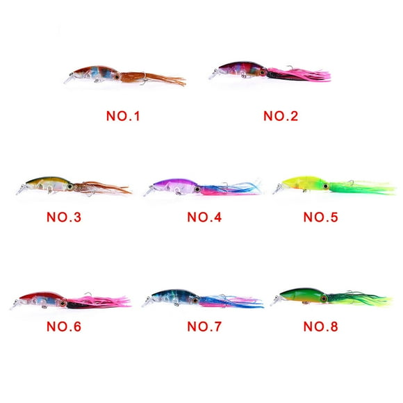 1pcs/8pcs 10cm Lifelike Octopus Fishing Lure Artificial Plastic Swimbaits Artificial Bait Bait Plastic Lake River Fish Swimbaits