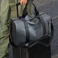 thumbnail image 1 of Bolsa de lona para viajes, bolsa de gimnasio multiusos para actividades al libre, vacaciones y viajes de negocios. Gris, 1 of 8