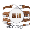 thumbnail image 1 of Aliento la riqueza dinero valor de la calidad Pulsera de cuero Negro trenzado pulsera de cuerda de amor Unbranded M, 1 of 3