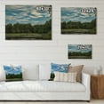 thumbnail image 4 of Designart "Sunset Over Blue Mountain Lake, Arkansas II" Landscapes Print on Natural Pine Wood, 4 of 5