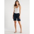 thumbnail image 2 of Sofia Jeans Women's Gabriella Bermuda Mid-Rise Frayed Hem Shorts, 8" Inseam, Sizes 0-20, 2 of 6