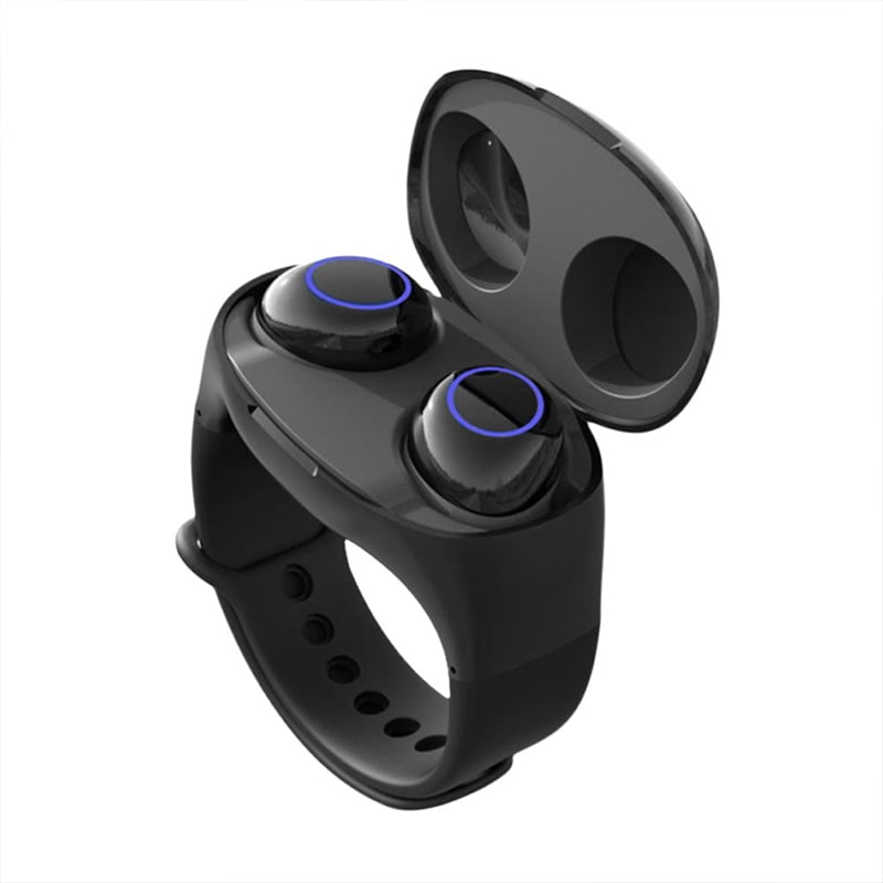 bluetooth headphones and smartwatch