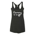 thumbnail image 2 of Wild Bobby, Mommy to Be Pregnancy Reveal Gift Parents to Be, Pop Culture, Women Tri-Blend Racerback Tank Top, Vintage Black, X-Large, 2 of 3