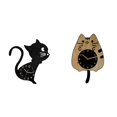 thumbnail image 1 of Reloj de pared con diseño de gato, decorativo, de madera, silencioso, para colgar en la pared, para guardería, sala de juegos, diseño moderno de acríl, 1 of 8