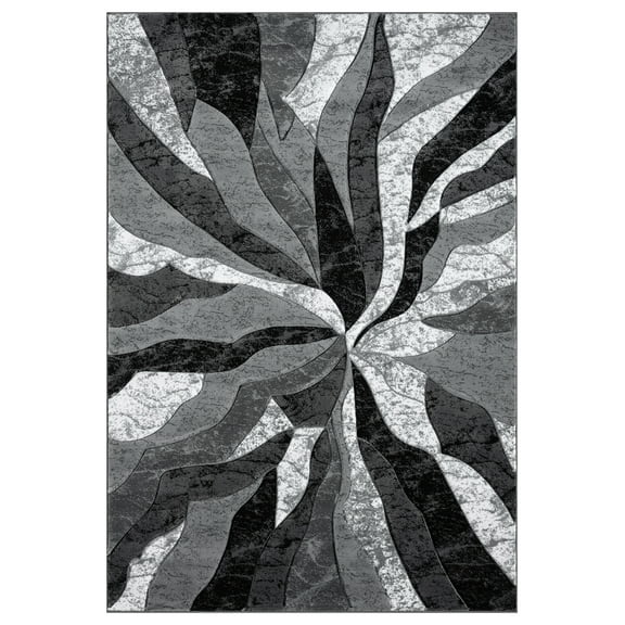 Premium Rug Design 2303 - 5'2"x7'5", Grey