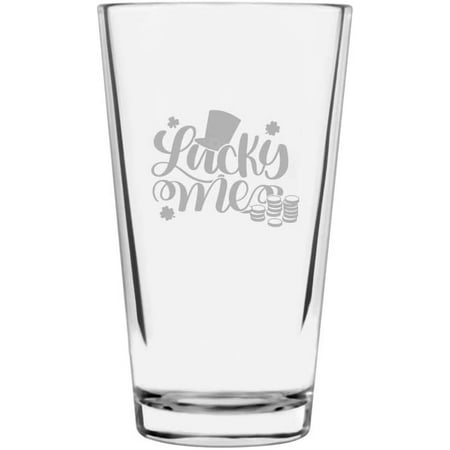 

Lucky Me St Patrick s Day Etched 16oz Libbey Pint Glass