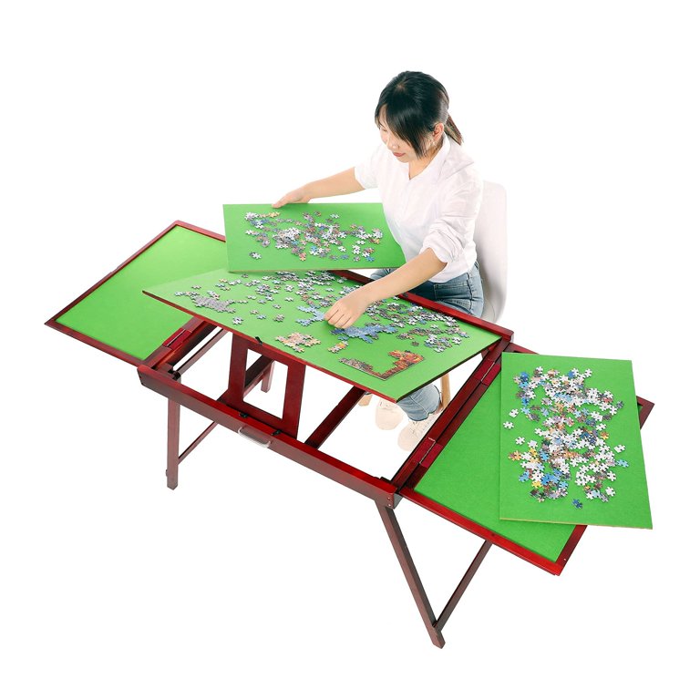 Fold-and-Go Jigsaw Puzzle Table Folding Puzzle Tables for Adults