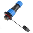 thumbnail image 4 of Enchufe impermeable IP68, conector de alimentación de aviación cuadrado, adaptador de terminal industrial SP164 (250 V, 5 A), 4 of 14