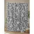 thumbnail image 4 of Gray Leaves Shower Curtain, Branch Pattern Waterproof Shower Curtain Set with 12 Hooks Lightweight Washable Fabric Shower Curtains for Bathroom 72x72 Inches, 4 of 6