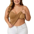 thumbnail image 6 of XIAONU Women's Push Up Spaghetti Strap Built In Bra Camisole Top Padded Shelf Bra Camisole Casual Daily Wear, 6 of 9