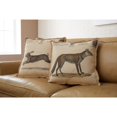 thumbnail image 2 of NewRidge Home Goods Lux 2 Decorative Throw Pillow Fox and Hare Natural Colors, 2 of 2