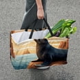 thumbnail image 7 of Sea Lion Large Capacity Foldable Oxford Cloth Toy Basket with Reusable Storage Bins - Ideal for Picnics, Grocery Shopping, and More!, 7 of 7