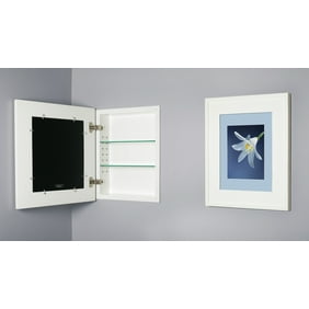 13x16 Black Picture Frame Medicine Cabinet A Recessed Concealed