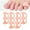 Skin Color, variant on 10x Soft Reusable Pinky Toe Pads Toe Separators Little Toe Straightener - Clear, 2.5x2.2x2cm