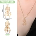thumbnail image 2 of 24Pcs Real 18K Gold Plated Spider Charms Brass Spider Charms Pendant Jewelry Findings for Bracelets Necklace Earrings Jewelry Making 13x6.5x2mm Stainless Steel Color, 2 of 5