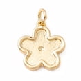 thumbnail image 4 of Brass Enamel Pendants with Jump Rings Cadmium Free & Lead Free Long-Lasting Plated Real 18K golden Plated Flower Mixed color 14x12.5x2mm Hole: 3mm, 4 of 5