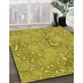 thumbnail image 3 of Ahgly Company Machine Washable Indoor Rectangle Transitional Dark Golden Rod Brown Area Rugs, 5' x 7', 3 of 7