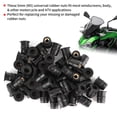 thumbnail image 3 of M5 Rubber Nuts 5mm Metric Motorcycle Windscreen Fairing Fastener Fixing Tool Universal Waterproof Sealing Black, 3 of 7