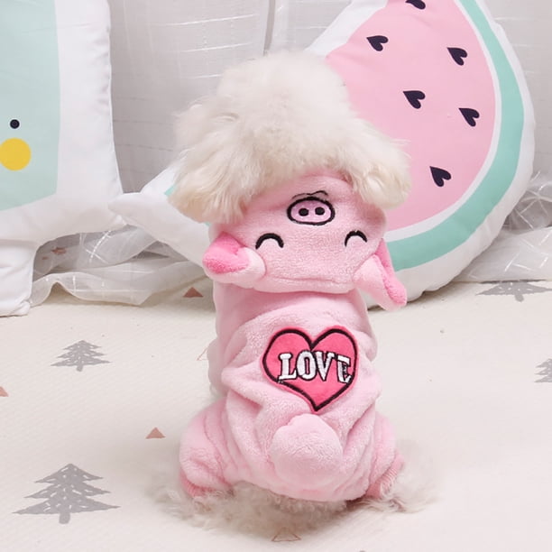 Xihbxyly Abrigo para Mascotas, Diseño de Cerdo Transfigurado, Franela Suave, Estilo Casual, Cómodo, Tallas Xs-Xxl, Ideal para Mascotas, Estilo de Temporada.