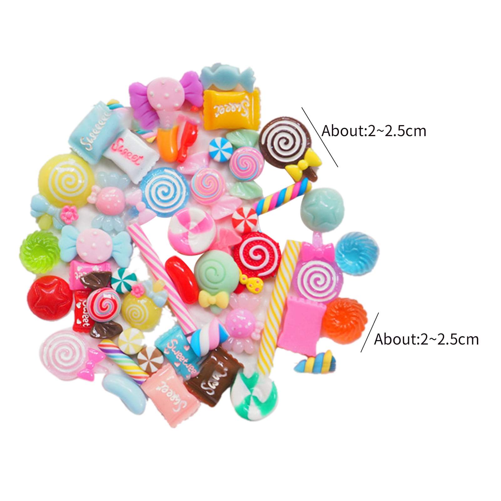 30Pcs/Lot Cute Resin Nail Art Charms Happy Animals Jelly Gummy Sweet Candy  3D Nail Decoration DIY Nail Accessories (30pcs, Mix Shape)