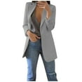 thumbnail image 4 of Cardigan à Poches Ouvert pour Femmes, Complet Formel, Blouse Manteau à Manches Longues, 4 of 6