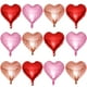 thumbnail image 1 of Globos LHOAVWE en forma de corazón de 18 pulgadas, paquete de 12 para San Valentín, 1 of 7