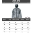 thumbnail image 7 of Men's Packable Down Alternative Jacket Hooded Lightweight Puffer Jacket for Travel Outdoor Hiking Liight Grey Size M, 7 of 7