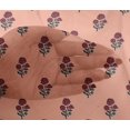 thumbnail image 4 of oneOone Viscose Chiffon Fabric Leaves & Floral Block Printed Fabric 1 Yard 42 Inch Wide, 4 of 5