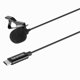 thumbnail image 1 of Micrófono Lavalier Saramonic LavMicro U3A USB-C para iPhone 15, Android, nuevo iPad, computadoras y más con cable de 6.6' y adaptador de 90˚ para Vlogging, entrevistas, YouTube, TikTok, transmisión en, 1 of 5