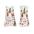 thumbnail image 7 of Yiaed Snowflakes Santa Claus Print Women's Sleeveless Dress, Loose Fit Summer Dress, Casual Sleeveless Dress for Women, 7 of 7