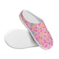 thumbnail image 3 of Lsque Donut Pattern Womens Comfort Cotton on Scuff With Memory Foam and Anti-skid Sole Slipper-37/38, 3 of 7